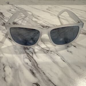 Cole Haan CH8503 971 Square Polarized Sunglasses Matte Crystal Blue Lens 55mm